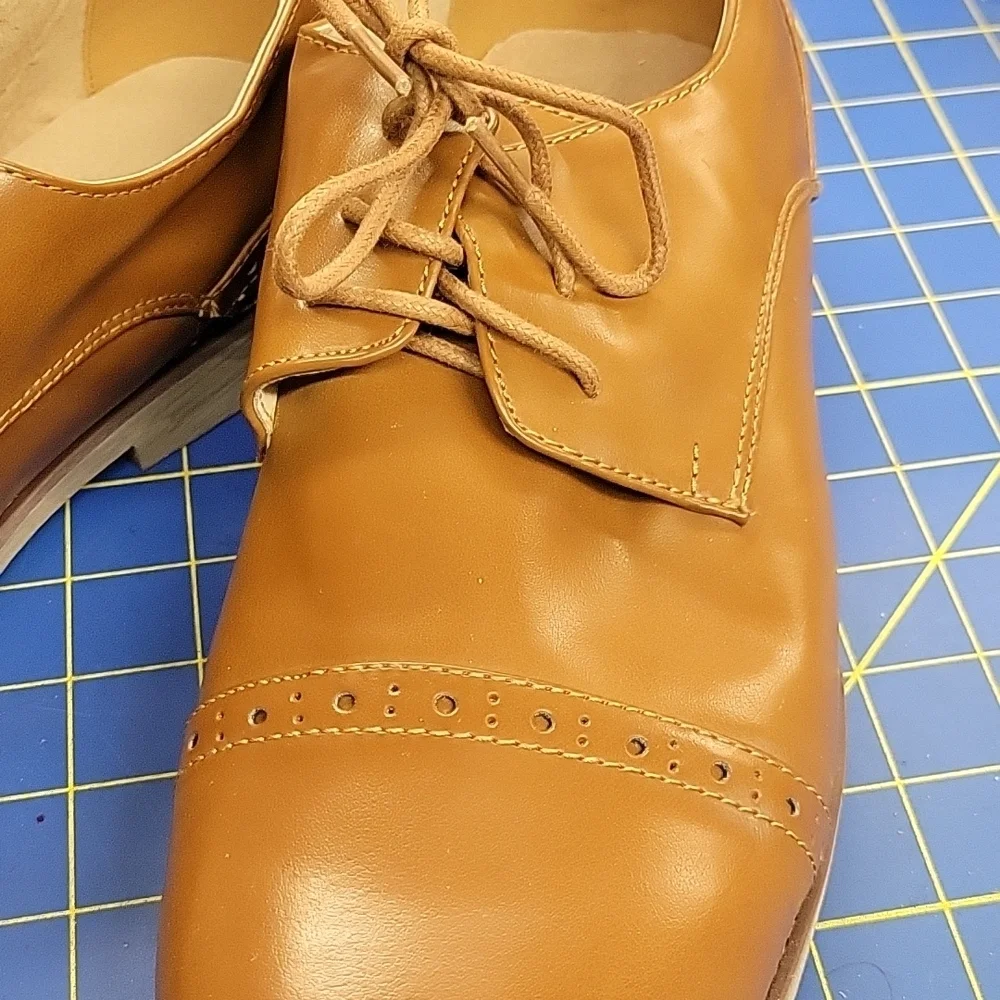 Flying Deer Leather Lining Men's Shoes Brown Size 12 Marin-1